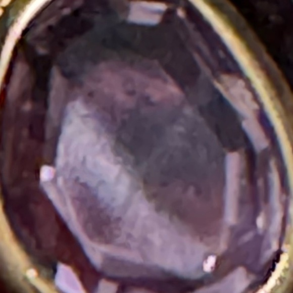 New ORAVISTA 14K Gold Teardrop Natural Pink Crystal Pendant Necklace - Picture 3 of 4